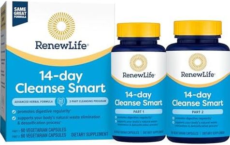 Renew Life Adult Cleanse - Cleanse Smart - 2-Part, 30-Day Program - Gluten & Soy Free - 120 Vegetarian Capsules