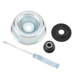 Gardening Machine Lawnmower Blade Adapter Kit-Thrust Washer Rider Plate Collar Nut Maintenance Screwdriver, Blade Adapter Attachment Maintenance Kit Fit for Stihl String Trimmers Brush Cutter