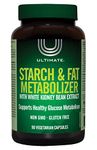 Ultimate Starch and Fat Metabolizer, 90 vegetarian capsules, White Kidney Bean Extract, Green Tea Extract, Chromium, Gymnema Extract, BioPerine, Supports Healthy Glucose Metabolism