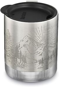Klean Kanteen Taza de campamento aisalda - 12 onzas - Acero inoxidable cepillado de montaña