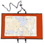 Aqua Quest Waterproof Trail Map Case - 100% Waterproof Document Dry Bag Holder with Clear Window & Lanyard - Orange