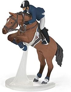 Papo Jumping Horse and Horseman Figurine