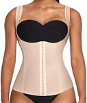 Ekouaer Plus Size Waist Trainer Cincher Womens Body Shapewear,Nude,4XL fit 41 - 43 Inch Waistline