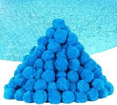 Askyli 2.9 lbs Pool Filter Balls for Sand Filter, Reusable Pool Sand Filter Balls, Efficient Blue Filter Media Balls, Suitable for All Sand Filter System (Equals 100lbs Pool Filter Sand)