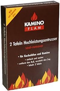 KaminoFlam Soot Remover for Cleaning Fireplace and Tiled Stove - High Performance Soot Remover for The Fireplace - Fireplace Cleaner Panels for Wood and Coal Oven