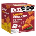 Quest Protein Cheese Crackers, 10 gr Protein Snack, Low Carb *NEW* 4 counts (4 Count, Spicy Cheddar)