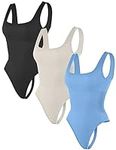 HEGALY Thong Bodysuits for Women 3 