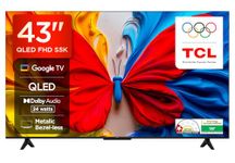 TCL 108 cm (43 inches) Metallic Bezel-Less FHD QLED TV 43S5K (Black)