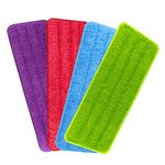 TUPARKA 16.5"x5.5" Spray Mop Pads Microfiber Mops Refill Pad Reveal Mop Head Replacement Pad for Cleaning(4Pack)