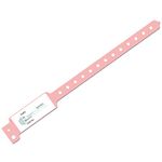 IS IndoSurgicals ID Band for Hospital, Patient Identification Band Adult, PINK Color (Pack of 100 Pcs.)