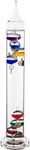 Palais Essentials Galileo Thermometer - Floating Glass Balls Fahrenheit Temperature Indicator - Fun and Decorative (15" inches High 7 Multi Colored Spheres)