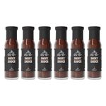 Spicy Rye's Smoky BBQ Sauce 6 Pack 250ml - Smooth, Smokey American-Style BBQ Sauce with Tomatoes, Honey & Smoked Paprika - For Dipping & Marinading