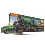 Hornby The Flying Scotsman A1Class 4472 OO Electric Model Train Set HO Track with US Power Supply R1255M, Green