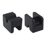 YIXISI 2 PCS Rubber Jack Pad Adapter for for Jack Stand, Universal Rubber Slotted Frame Rail Pinch Weld Protector