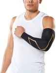 2XU MCS Elite Compression Arm Guard, Black/Gold, X-Large