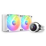 NZXT Kraken 240 RGB - 240mm AIO CPU Liquid Cooler - Customizable 1.54"" Square LCD Display for Images, Performance Metrics - High-Performance Pump - 2 x F120 RGB Core Fans - White