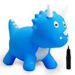 U&C Planet Animal Hopper for Toddler, Dinosaur Hopper for Kids, Bouncy Horse Hopping Toy, Ride on Dino Hop, Christmas Birthday Gift for 2 3 4 5Years Old Hop Along Yard Indoor Outdoor