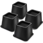 MixDora 4x 3 inch PP Bed Chair Risers Feet Leg Lift Furniture Raisers Stand Dinner Table