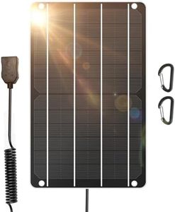 6W Solar Panel, 5V/1A Mini USB Solar Panel,IP67 Waterproof Monocrystalline Module DIY Solar Panel Kit with PET Material for Smart Phone, Small Fans Monitor Outdoor Security Camera