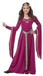 Girls Medieval Princess Costume Med