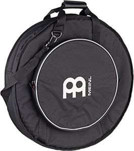 Meinl Cymbals 22" Cymbal Backpack Bag with 15" Hihat Compartment and Exterior Pocket — Heavy Duty Fabric, Padded Shoulder Straps Plus Strong Carrying Grip, Black, inch (MCB22-BP)