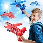 2 Pack Airplane Toys with Launcher,
