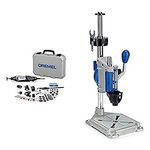 Dremel 4000-6/50 120-Volt Variable-Speed Rotary Tool with 50 Accessories & Dremel 220-01 Rotary Tool Workstation Drill Press Work Station with Wrench