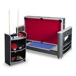 Hathaway Triple Threat 6' 3-in-1 Multi Game Table, Black