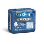 FitRight Super Protective Underwear, Size Medium, For Waist Size 28"-40", Case of 80