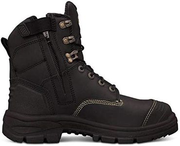 Oliver 55-345Z 150 mm Zip Sided Boots, Size 11.5, Black