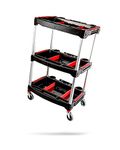 Adam's Polishes Standard Detailing Cart, Custom Mobile Rolling Utility Detailing Tool Cart Organizer for Garage DIY Home Projects, Extra Storage for Mechanics & Detailers During Repairs Car Wash/Wax