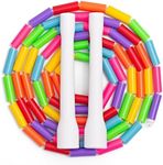 Beaded Jump Rope - Segmented Skipping Rope for Kids - Durable Outdoor Beads