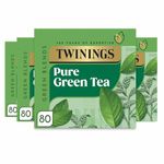 Twinings Pure Green Tea 320 Tea Bags (Multipack of 4 x 80 Tea Bags)