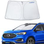 Goodyear Foldable Windshield Sun Shade for Ford Edge 2015-2024, Custom Fit Car Windshield Cover,Car Sunshade,UV Protection,Vehicle Sun Protector,Auto Car Window Shades for Front Window - GY008297