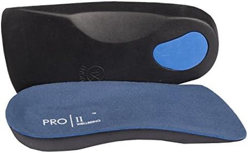PRO 1 Wellbeing 2 Pairs of Orthotic Insoles for Fallen Arches, Plantar Fascitis and Back Pain (7/8.5 UK)