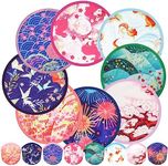 Gejoy 24 Pcs Foldable Fan Japanese 