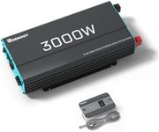 Renogy 3000W 12V Pure Sine Wave Inverter 3000 Watt Solar Power Battery Converter 12VDC to 120Vac ETL Listed