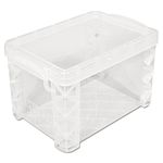 Advantus Super Stacker 4" x 6" Index Card Box, Clear, 1 Box, 40305