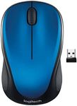 Logitech M317 Wireless Mouse, 2.4 GHz with USB Receiver, 1000 DPI Optical Tracking, 12 Month Battery, Compatible with PC, Mac, Laptop, Chromebook - Blue