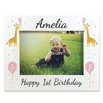 Red Ocean Personalised 1st Birthday Gift Photo Frame My First Birthday Daughter Baby Girl Keepsake Mummy Daddy Gifts