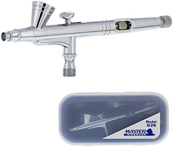 Master Airbrush Model G26 Multi-Purpose Dual-Action Gravity Feed Airbrush, 0.2mm Tip and 1/16 oz. Fluid Cup, Cutaway Handle - User Friendly, Versatile Set Kit - Illustration, Art, Hobby, Cake, Auto