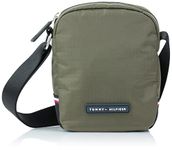 Tommy Hilfiger Men's Alexander Mini Reporter Bag Handbag, Army Green/Black, One Size