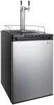 Kegco 24" Wide Dual Tap Stainless S