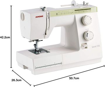 Janome 725S Sewing Machine – 23 Stitch, Free Arm, Automatic Needle Threader