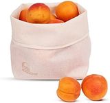 Food Huggers Reusable Produce Bag for Bulk Food & Grocery | Soft Touch Silicone Fabric | Mess Free, Dishwasher Safe, BPA Free | Counter Cuff Style (Small) 1pc