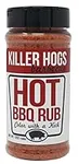 Killer Hogs HOT BBQ Rub | Championship Spicy BBQ and Grill Seasoning for Beef, Steak, Burgers, Pork, and Chicken | 16 oz