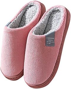 Genérico Zapatillas Mujer casa Zapatillas de Estar por Casa Hombre y Mujer Algodón Pantuflas Cómodo y Suave para Hotel Viaje Invierno Women Slippers (02 Rosa, 38/39)