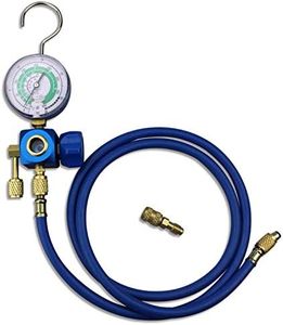 BACOENG Klimaanlage Kältemittel Aufladeschlauch mit Messgerät und Haken R410a R32 R407c R134A