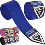 RDX Boxing Hand Wraps Inner Gloves, 4.5m Elasticated Thumb Loop Bandages, Men Women Under Mitts Straps Wrist Protection, Muay Thai MMA Kickboxing Martial Arts, Speed Bag Punching Training