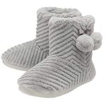 DUNLOP LADIES MARGO II SLIPPERS - Grey - UK 5